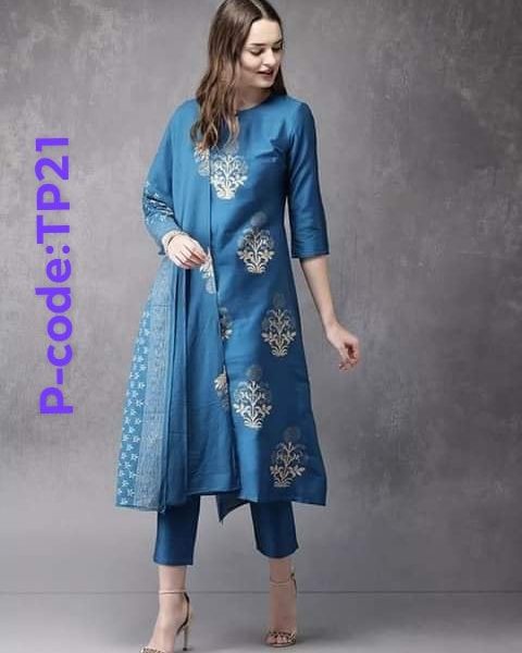 Fashionable Deshi Print Cotton Unstitched 3Pcs!